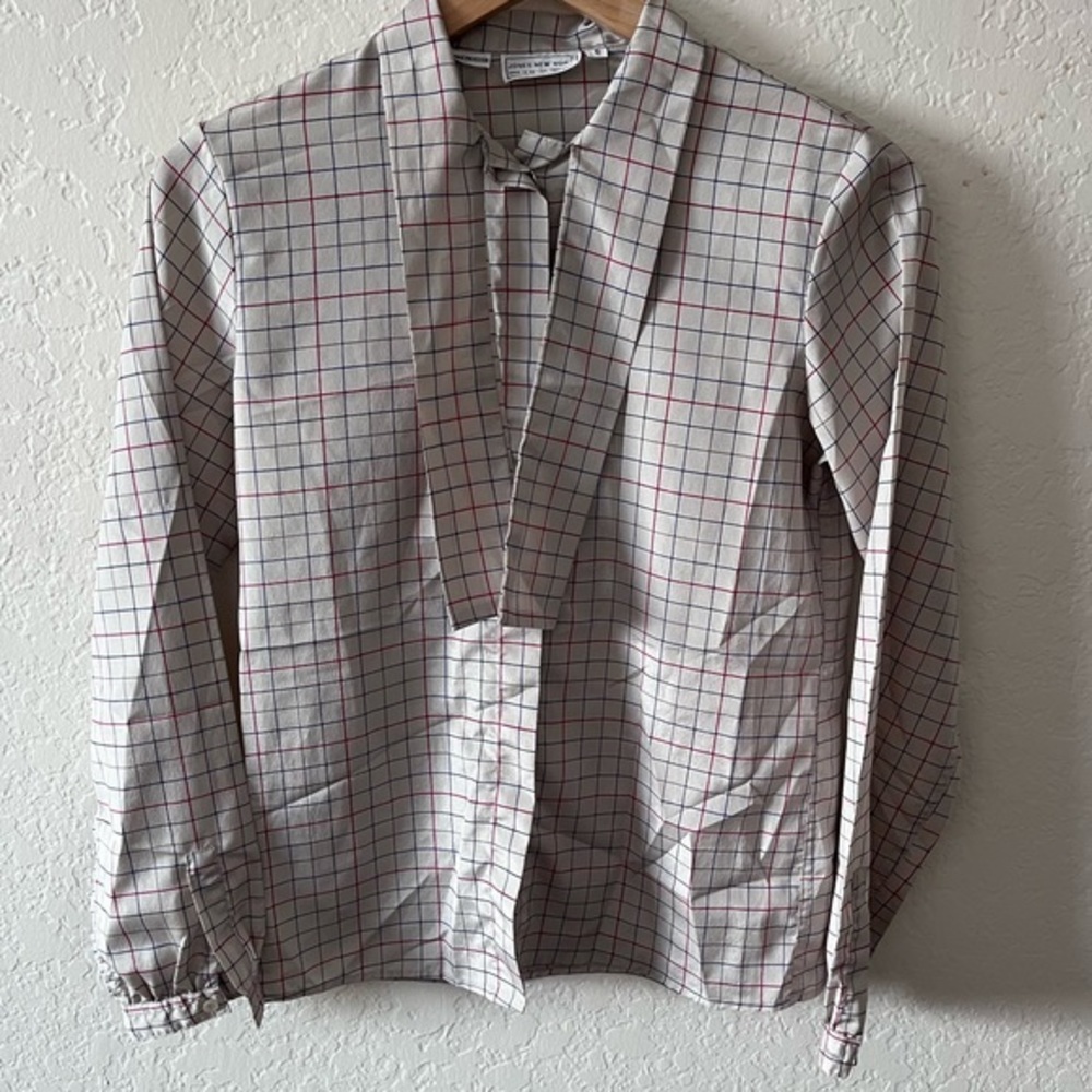 Jones New‎ York Plaid Blous